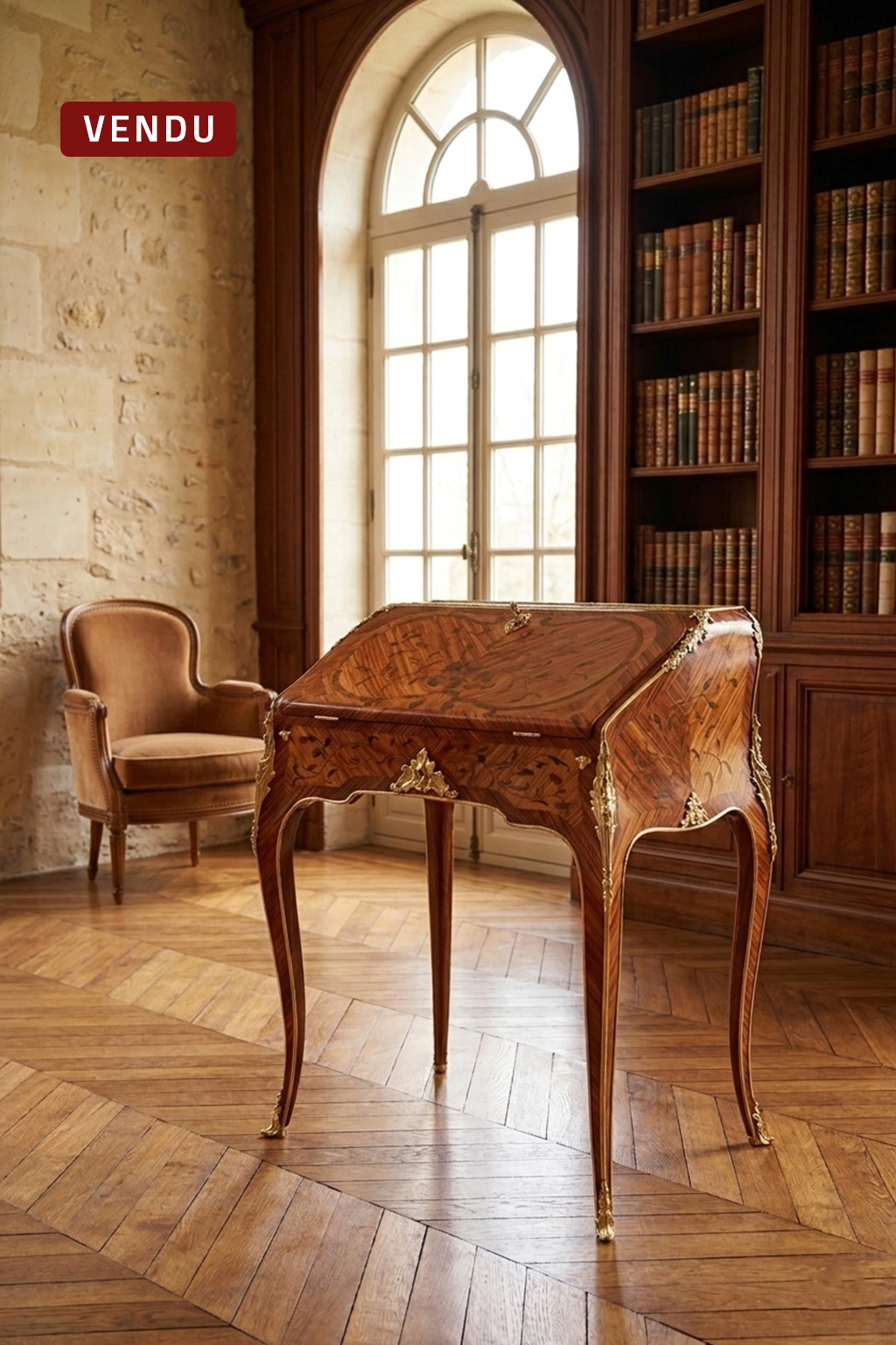 Bureau a pente ancien, petit meuble XIXe siècle VENDU