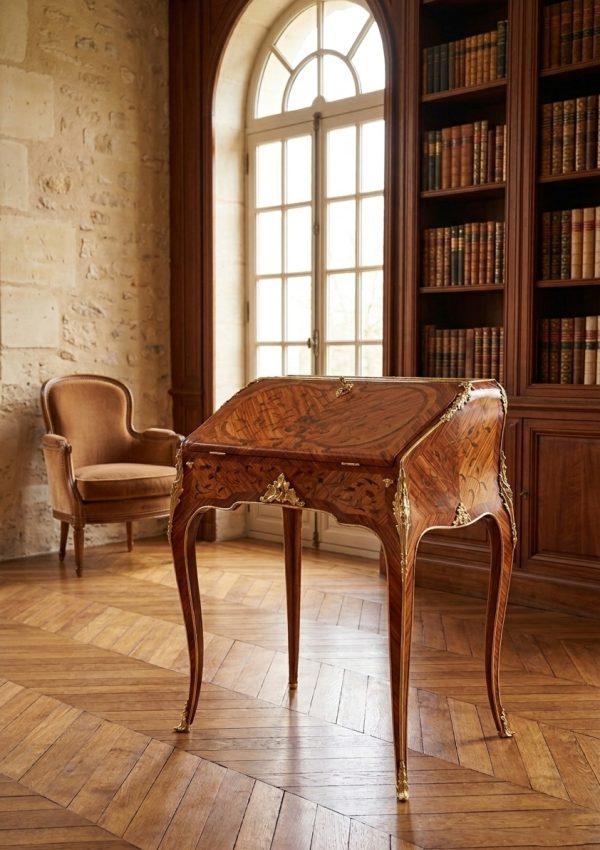 Bureau a pente ancien, petit meuble XIXe siècle